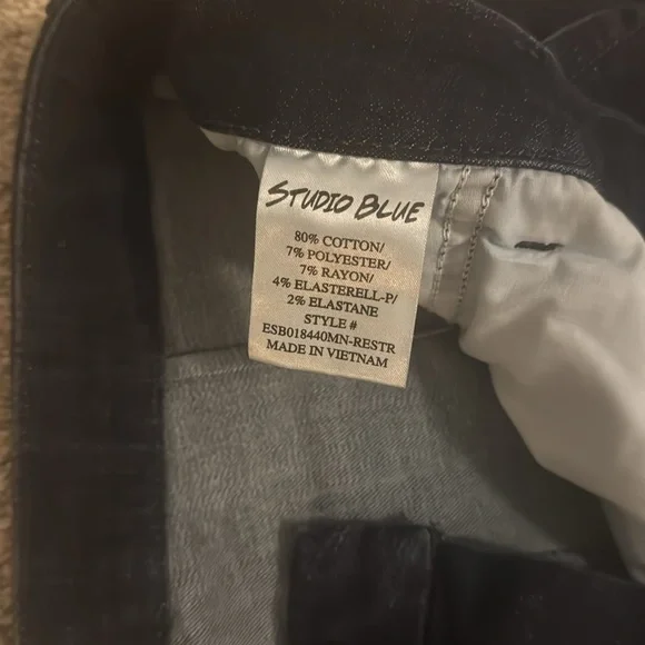 Studio Blue Trixie High Rise Extended Waist Wide Leg Jean - Picture 5 of 6